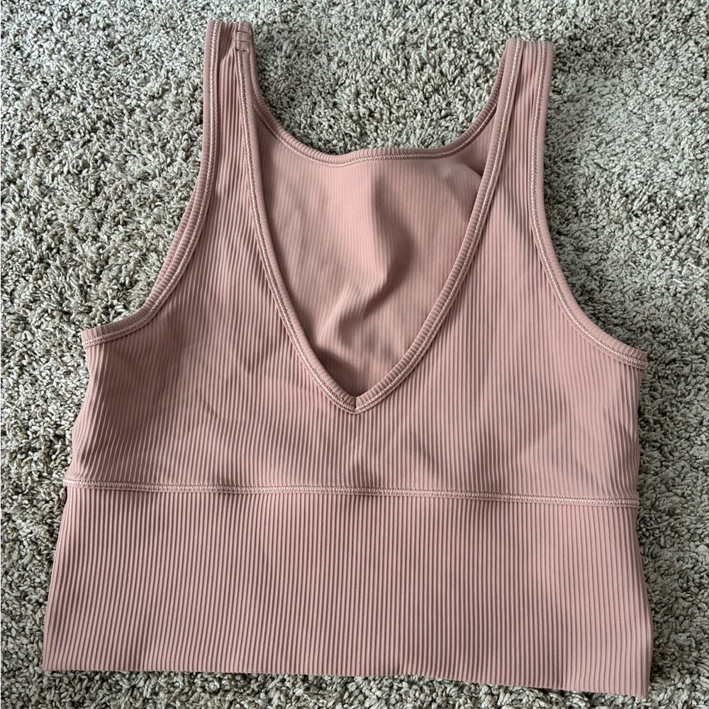 Nude pink Lululemon tank top size 4